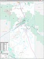 Santa Fe, Nm Carrier Route Wall Map